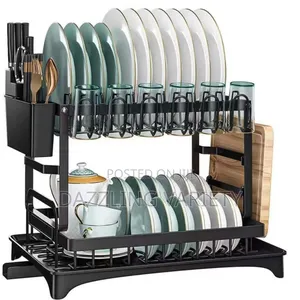 2 Layers Dish/Plate Drainer Rack