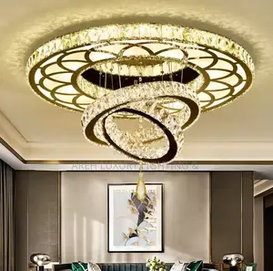 Modern Luxury, Transparent Crystal Ceiling Light Chandelier