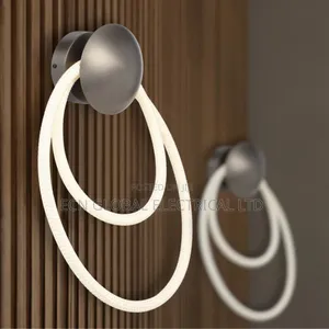 Hose Led Wall Lamp – Matte Black Aluminum, Built-in Led