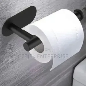 L Shape Black Tissue Holder