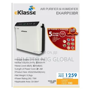 Eklasse Air Purifier With Humidifier and Hepa Filter