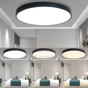 Led Black Linen Ceiling Fittings