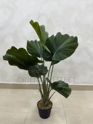 90cm Artificial Fan Palm – Realistic Faux Indoor Plant Decor