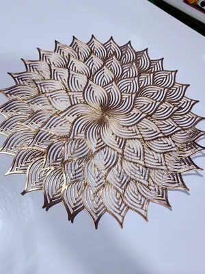 12pcs High Quality Luxury Table Mat - Rose Gold