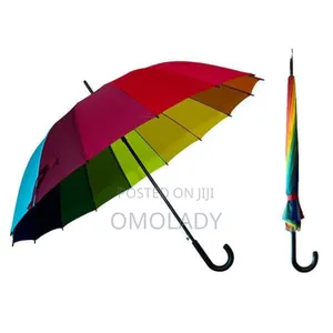 Big 16 Auto Curve Rainbow Umbrella