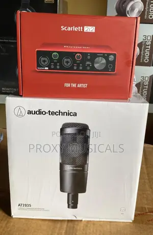 Focusrite Scarlett 2i2 Audio Technica At2035 Microphone