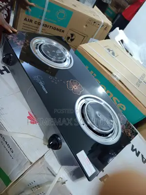 Qasa 2 Burner Table Top Gas Cooker for Fast Even Heating