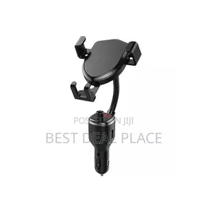 Bluetooth 5.0 Dual Usb Handsfree Car Kit Phone Holder Wireless Charger