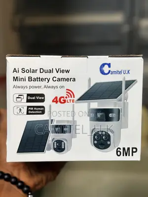 Ubox Ai Solar Dual Lens Mini Battery PTZ Camera