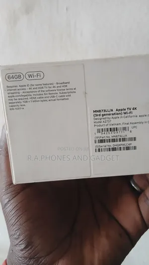 Apple Tv Box 64gb With Wifi 3rd Gen