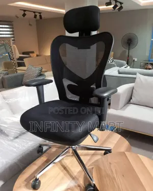 Ergonomic Black Swivel Chair.