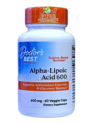 Doctor's Best Alpha Lipoic Acid 600mg 60 Vegetable Capsules