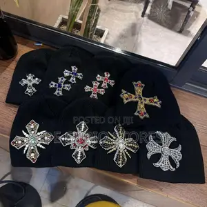 The Chrome Hearts Embellished Crystals Beanies
