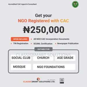Ngo Registration Nigeria | Cac Church, Social Club Foundation