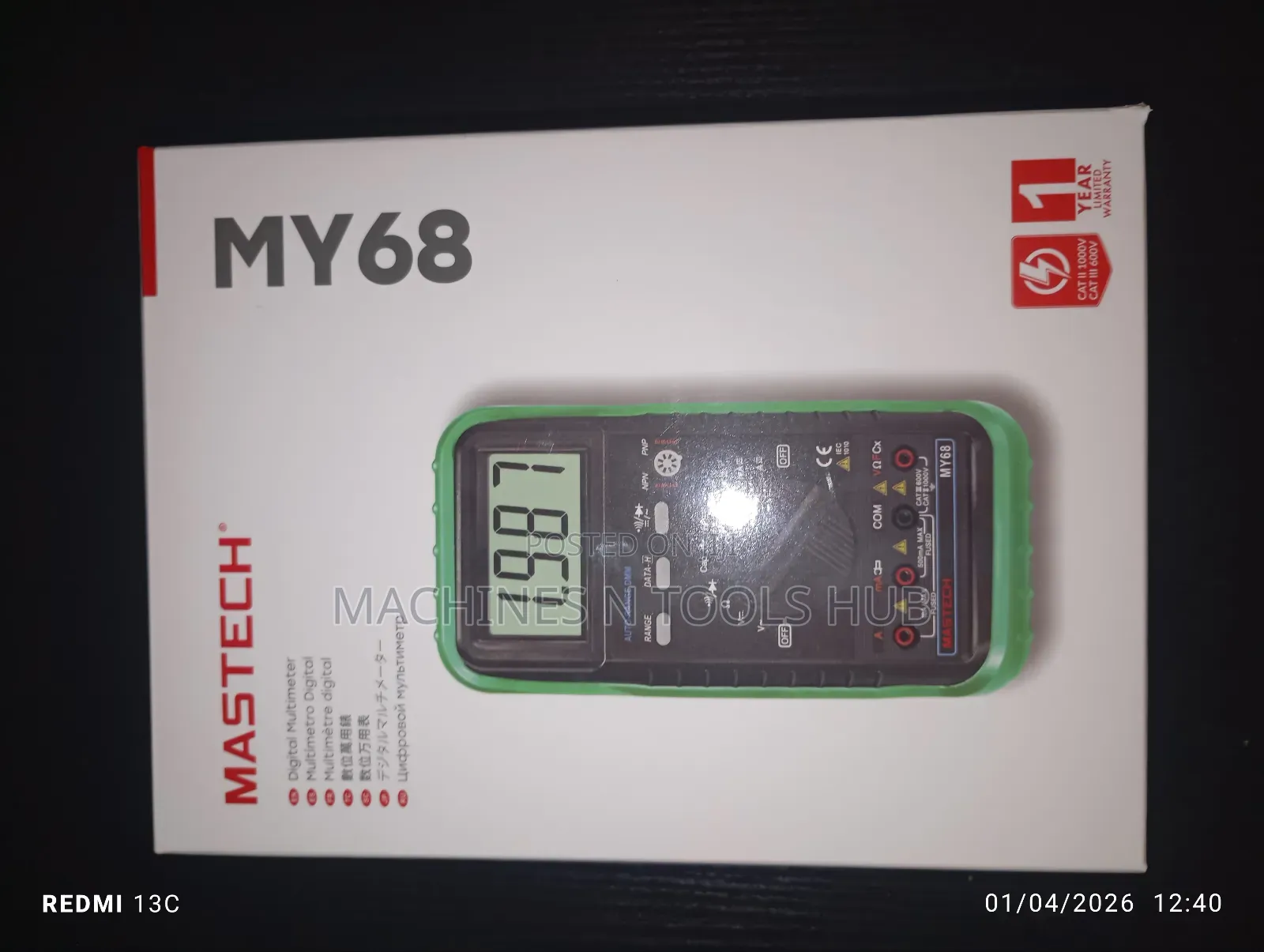 My68 Mastech Digital Multimeter