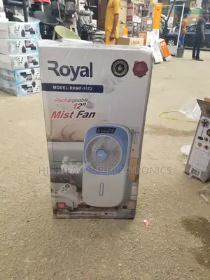 Royal 12inch Rechargeable Mist Fan