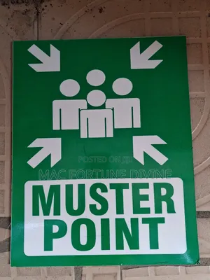 Muster Point Safety Signage