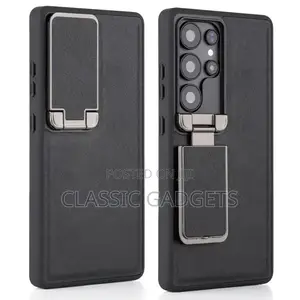 Elegant Premium Leather Case With Camera Cover for Galaxy S26 Ultra