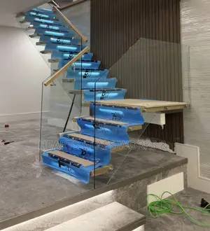 Contemporary Floating Stair Rail System