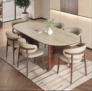 Modern Rectangular Dining Table Kitchen Restaurant
