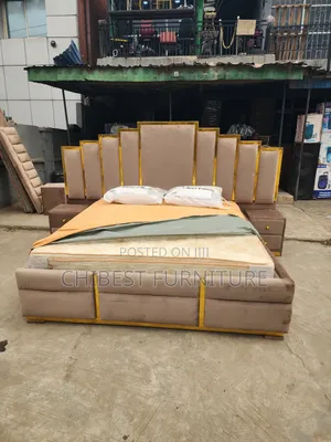 Six by Six Bed Frame With Side Cupboards