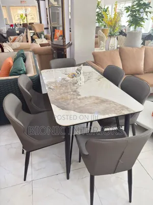 Marble Dining Table Set With 6 Seaters