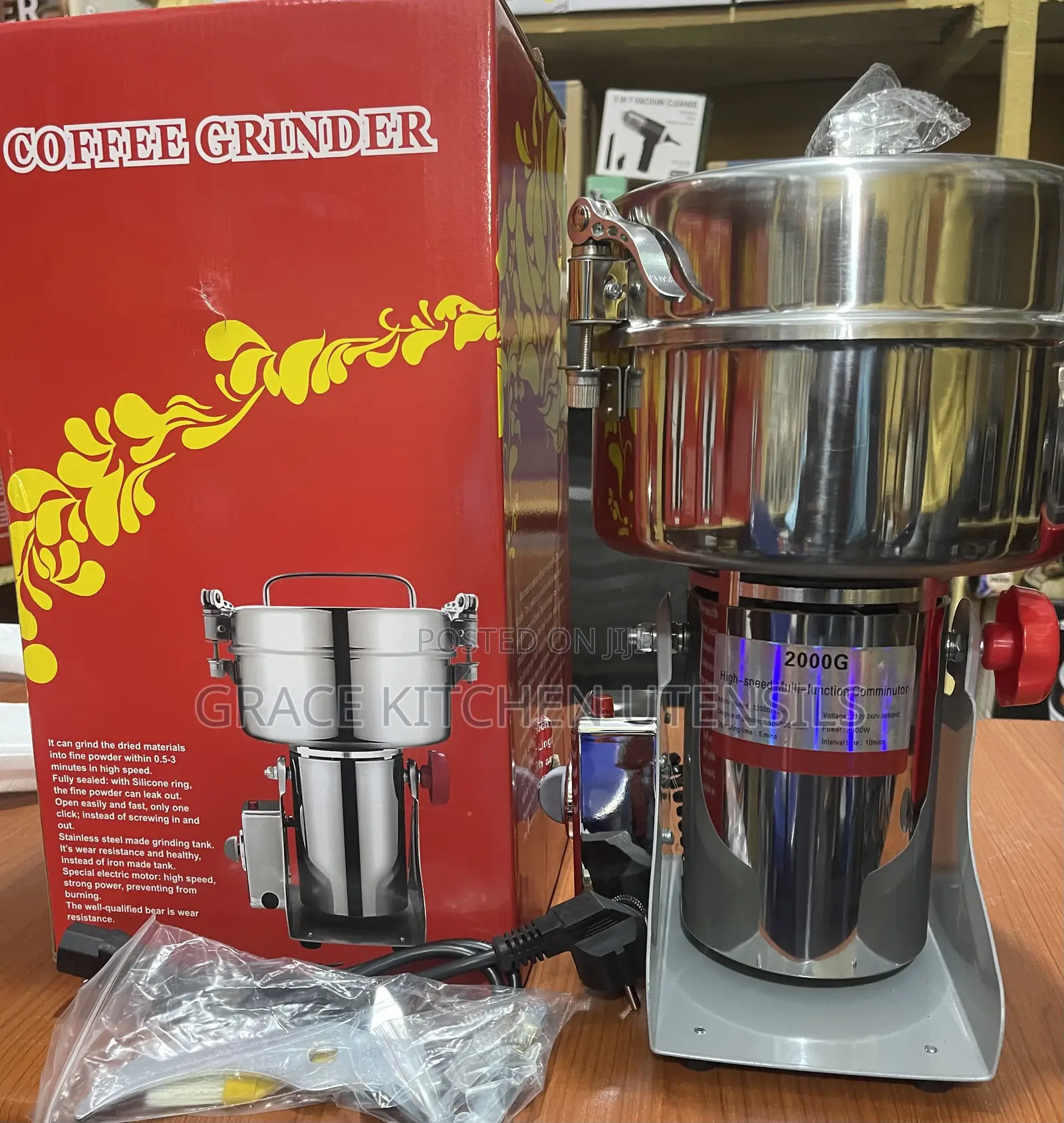 Grinder 2000g High-Speed Multi-Function Comminutor