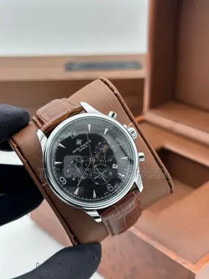 Patek Philippe Chronographic Leather Wristwatch