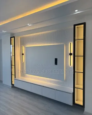 Tv Console With Glass Doors