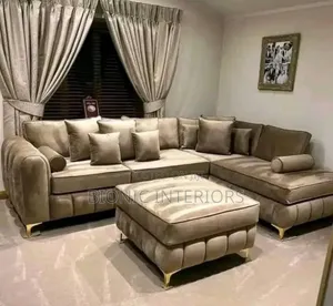 Executive Parlour Chair L Shape With Center Table