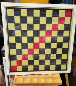 Standard Draught Board Game for Tournament. Draft