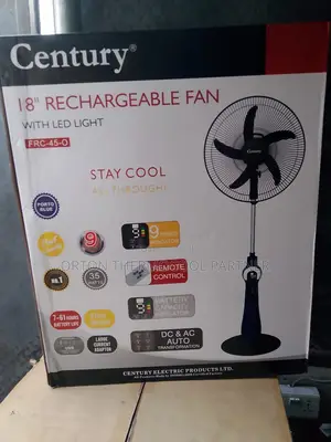 New Designer Century Rechargeable Fan 18 Inches