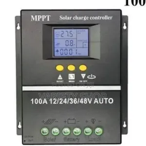 100a MPPT Solar Charge Controller - 12v/24v/36v, LCD Display