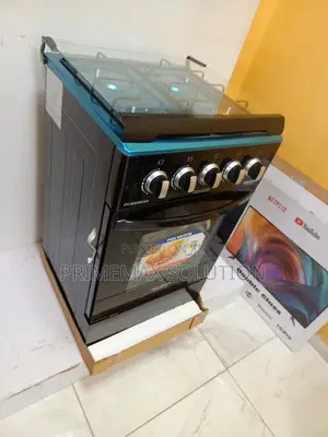 Polystar 4 Burner Standing Gas Range With Internal Oven Light
