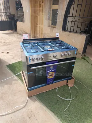 5-Burner Maxi 90x60 Cooker: Full Auto-Ignition 110l