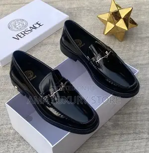 Versace Patent Leather Luxury Designer Men's Shoes