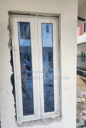 Premium White Aluminium Casement Windows With Burglary Proof Net