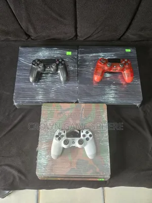 Clean Hacked Ps4 Slim 9.00 and 12.02 With 6 Games Each 1 Pad