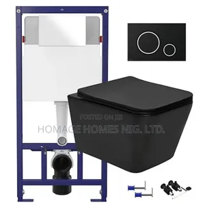 Concealed Wc Black Square Shape