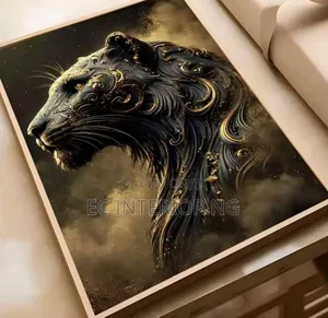 Black Animal Poster Self Adhesive