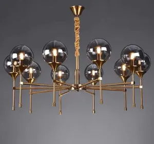 10 Glass Led Luxury Pendant Light Chandelier
