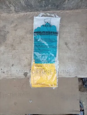 Pair Of Heavy-duty Chemical-resistant Gloves