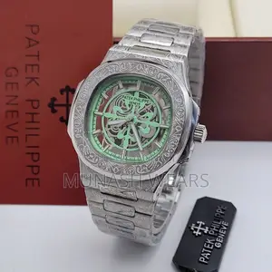 Patek Philippe Silver and Gold Chain Chronograph