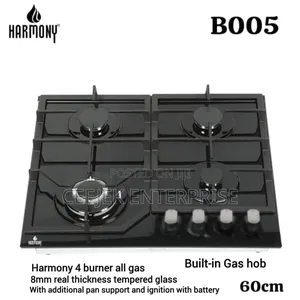 Black 4 Burner Gas