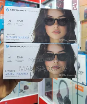 Powerology Lovanni Ai Smart Glasses - Black