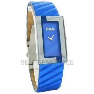 Fila Prezioso Women's Metallic Blue Leather Band Watch