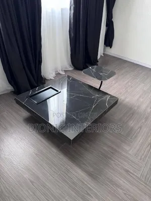 Center Table With One Side Stool