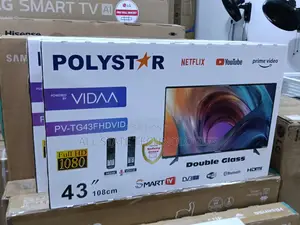 43-Inch Polystar Pv-Tg43fhdvid Smart Tv – Crisp Picture