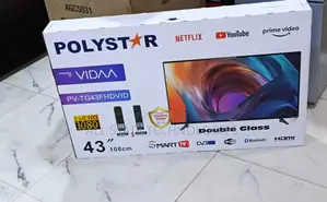 43” Polystar Smart Tv Pv-Tg43fhdvid With Clear Sound