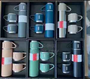 Vacuum Flask And Cups Set